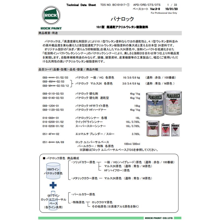 ロックペイント 088-0204-01 パナロック ホワイト 16kg 取寄 : ネット