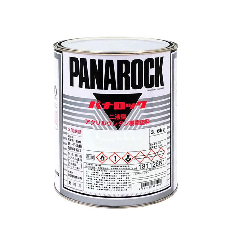ロックペイント 088-0250-02 パナロック ゼットブラック 3.6kg 取寄