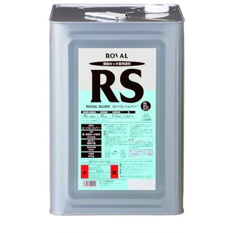 ローバル ROVAL RS-20KG さび止め塗料 ローバルシルバー 20kg×1個 取寄 