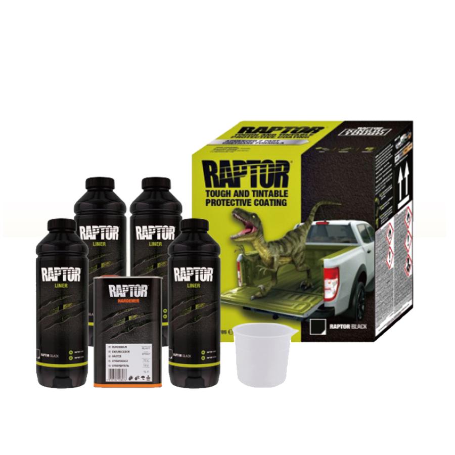 送料無料！ラプターライナーブラック３箱 RAPTOR ラプターライナー ブラックキット 4L 即日発送 : ネット