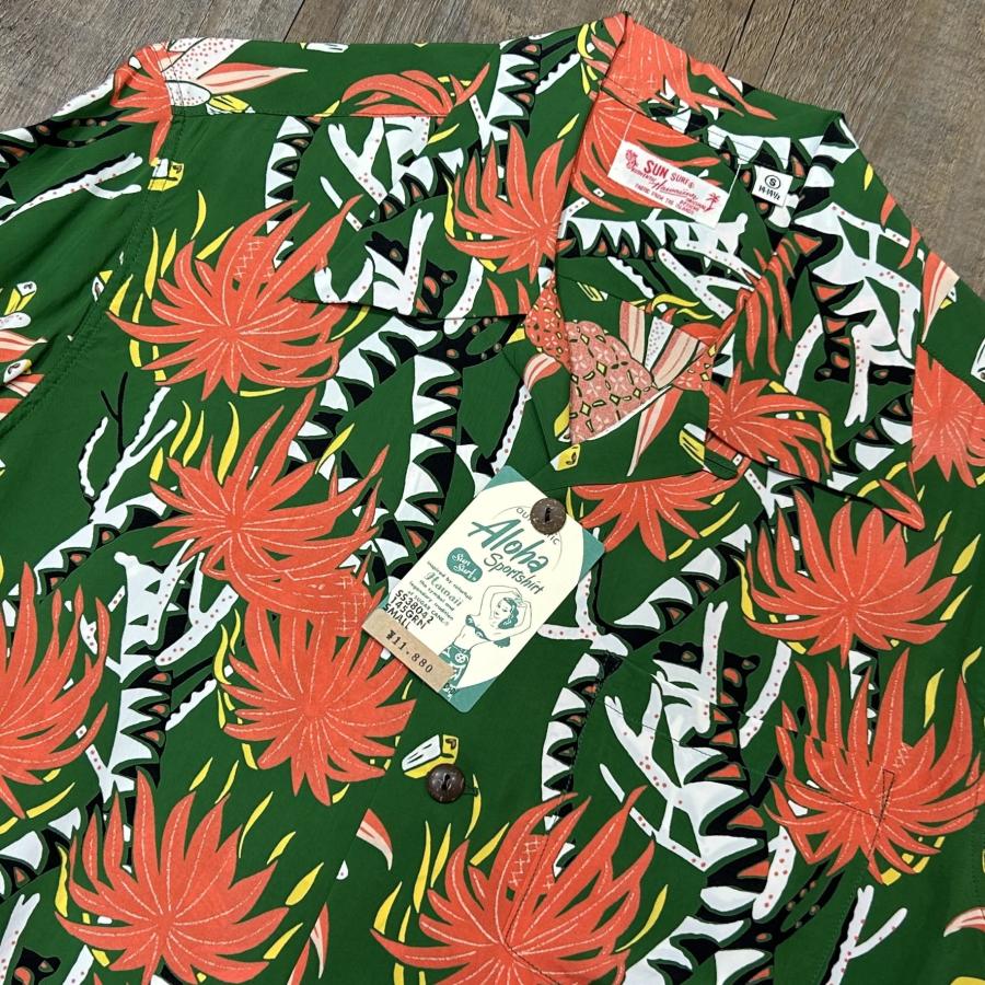 SUN SURF サンサーフ 半袖 アロハシャツ パイナップル アメカジ