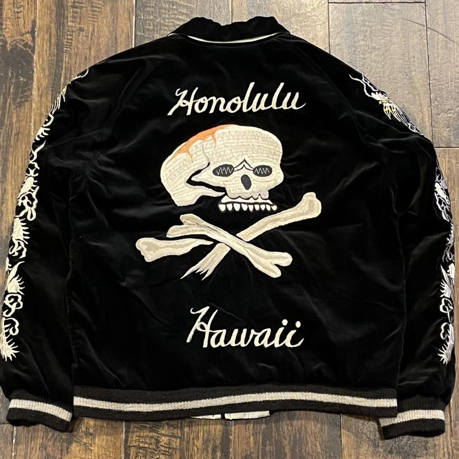 新入荷!!【日本未発売】 港商 & CO. スペシャルエディション 別珍スカジャン “SKULL” × “WHITE EAGLE” TT15197 119)ブラック サイズ小 アウター ミリタリー 【A1036323590】(37752円)