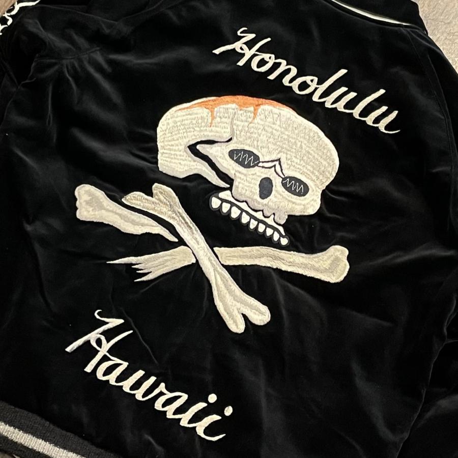 新入荷!!【日本未発売】 港商 & CO. スペシャルエディション 別珍スカジャン “SKULL” × “WHITE EAGLE” TT15197 119)ブラック サイズ小 アウター ミリタリー 【A1036323590】(37752円)