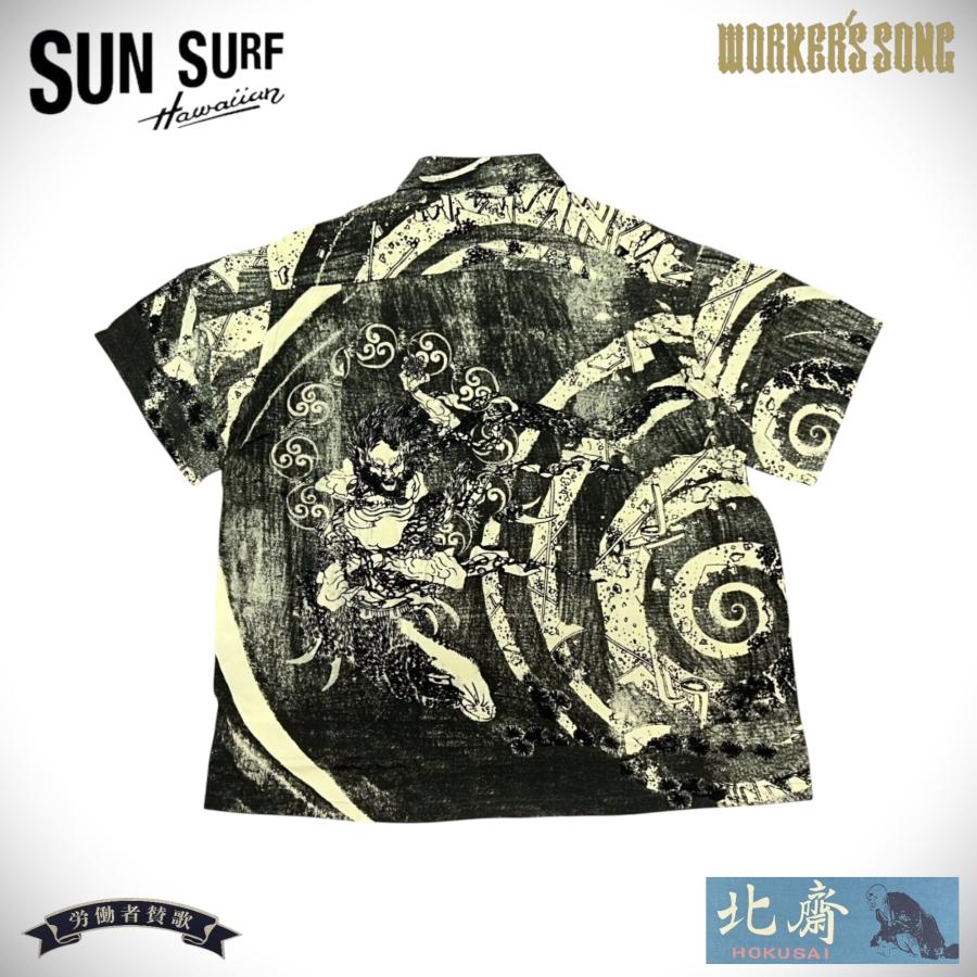 サンサーフ SUN SURF 葛飾北斎 スペシャル 浮世絵 アロハシャツ 釈迦御一代記図会・六 アメカジ ハワイアン SS39133 Mの画像