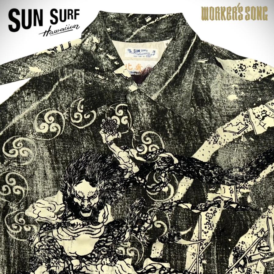 サンサーフ SUN SURF 葛飾北斎 スペシャル 浮世絵 アロハシャツ 釈迦御一代記図会・六 アメカジ ハワイアン SS39133 Mの画像