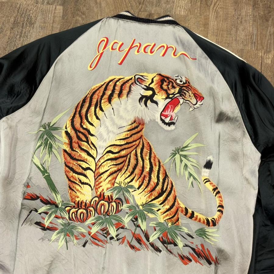 港商　スカジャン　スパイダー　タイガープリント　東洋エンタープライズ 港商スカジャンスパイダータイガープリント東洋エンタープライズ