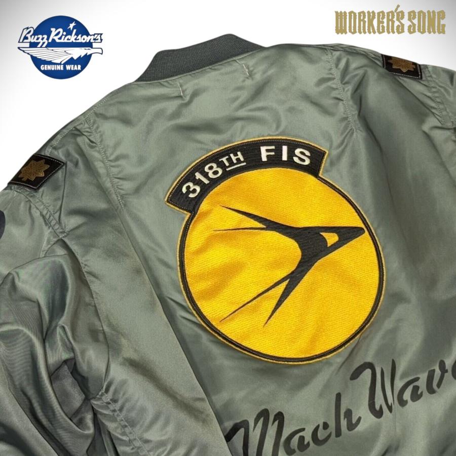 バズリクソンズ　MA-1　フライトジャケット　パッチカスタム BUZZ RICKSON'S バズリクソンズ MA-1 スコードロンパッチ フライト