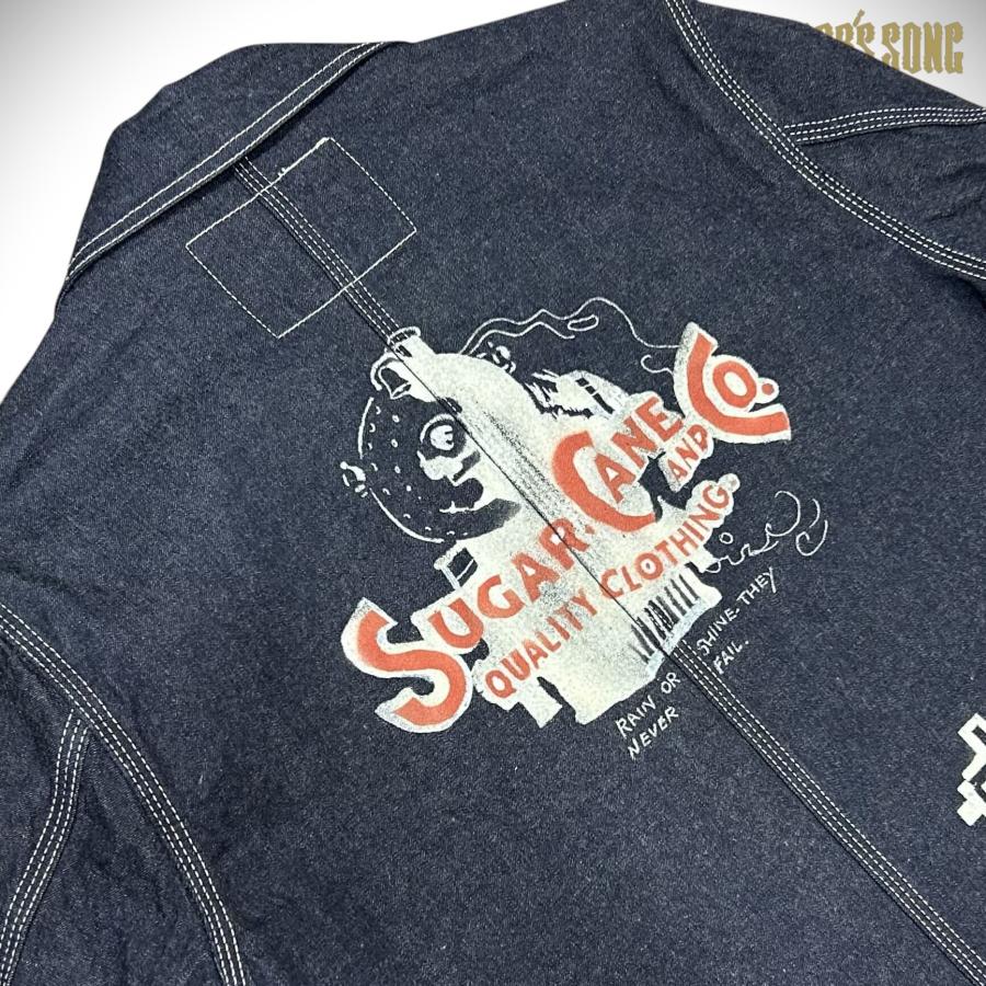 SUGAR CANE シュガーケーン ブルーデニム カスタムペイント ワーク
