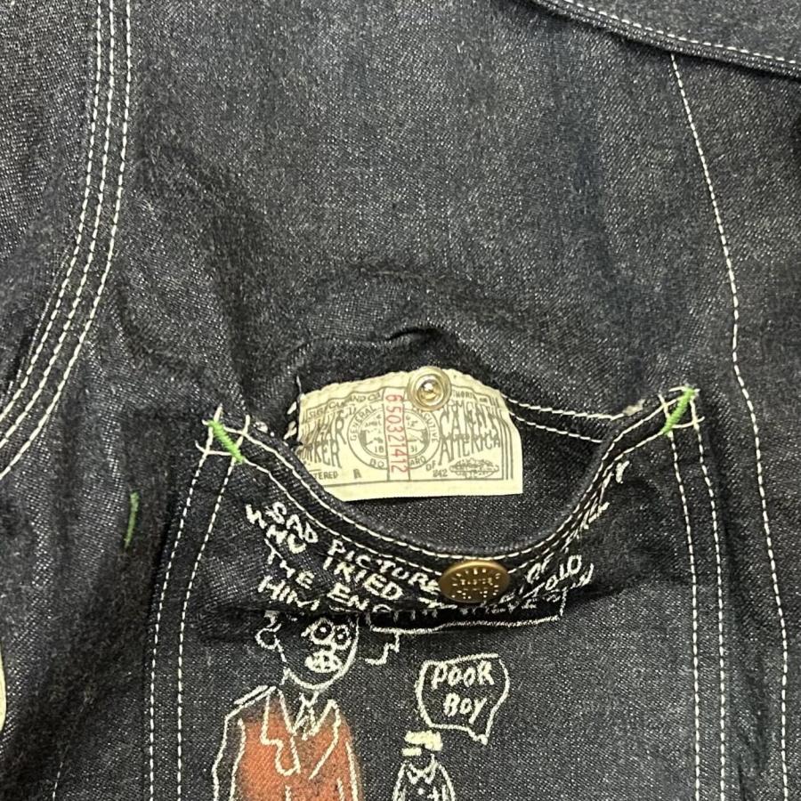 SUGAR CANE シュガーケーン ブルーデニム カスタム ペイント ワーク