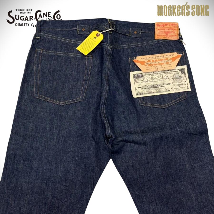 シュガーケーン SUGAR CANE SCSC #05 ブルーデニム パンツ ジーンズ  1942モデル アメカジ SC49005 ネイビー W36の画像