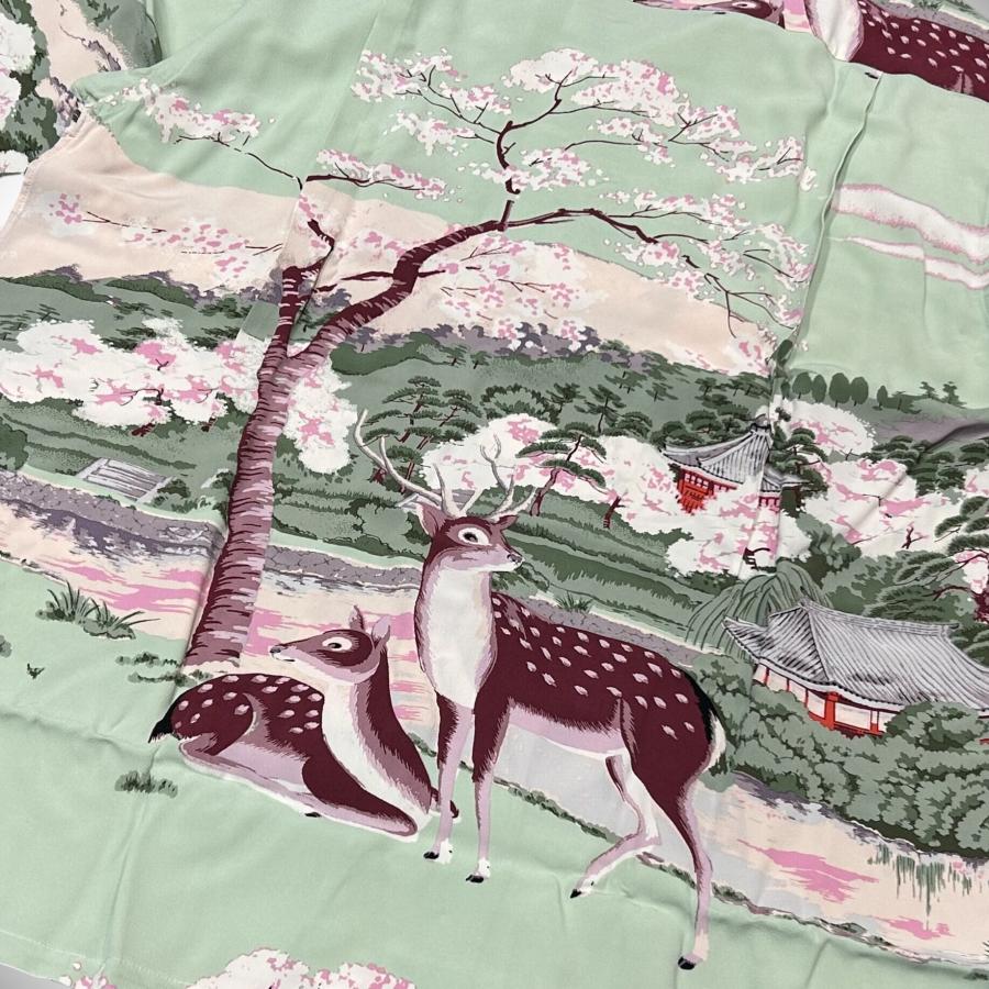 SUN SURF サンサーフ スペシャル 和柄 アロハシャツ ムサシヤ 鹿