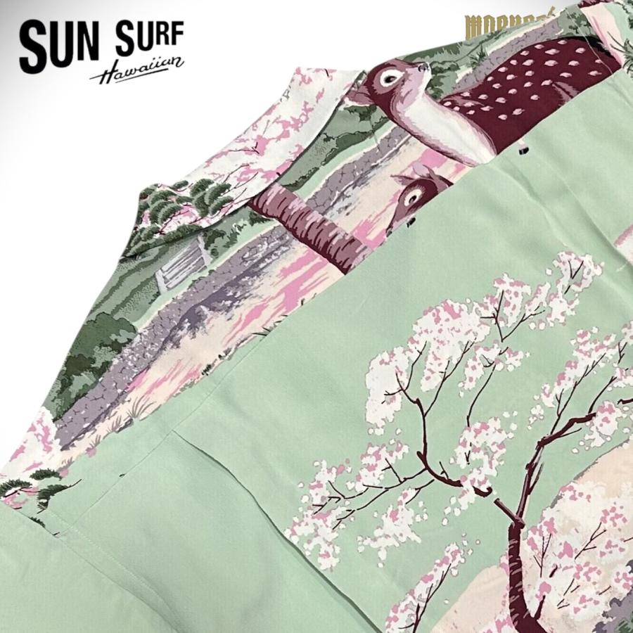 SUN SURF サンサーフ スペシャル 和柄 アロハ シャツ ムサシヤ 鹿