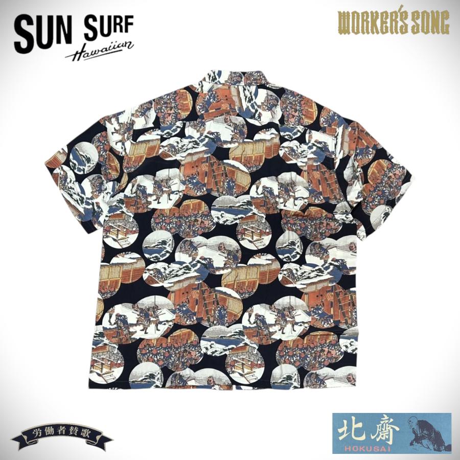 SUN SURF サンサーフ 葛飾北斎 スペシャル 浮世絵 アロハシャツ 忠臣蔵