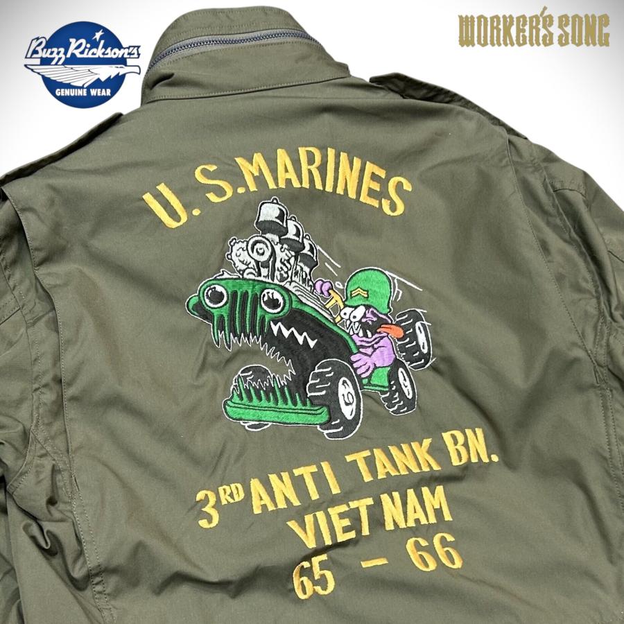BUZZ RICKSON'S バズリクソンズ ミリタリー バック刺繍 ジャケット M65