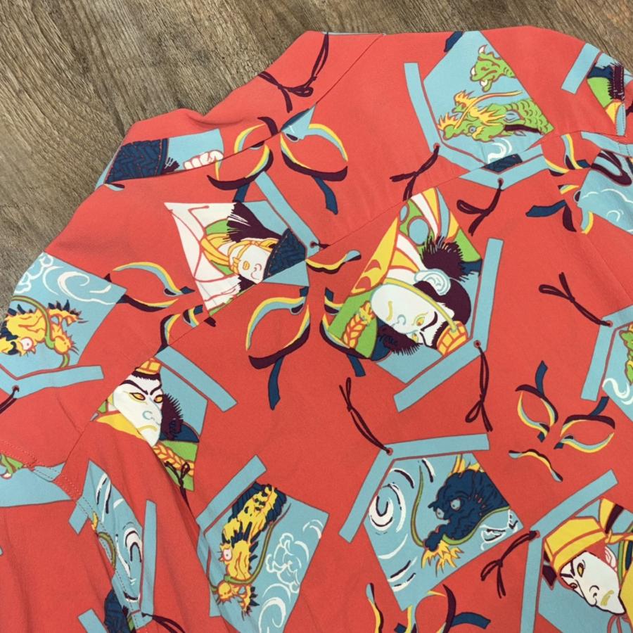 SUN SURF サンサーフ 和柄 アロハシャツ カブキ 歌舞伎 KABUKI