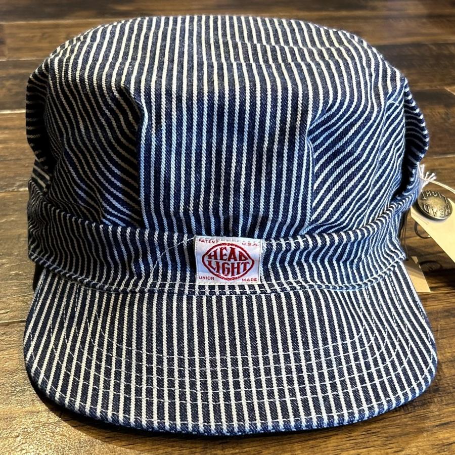 HEAD LIGHT ヘッドライト ヒッコリーストライプ ワークキャップ