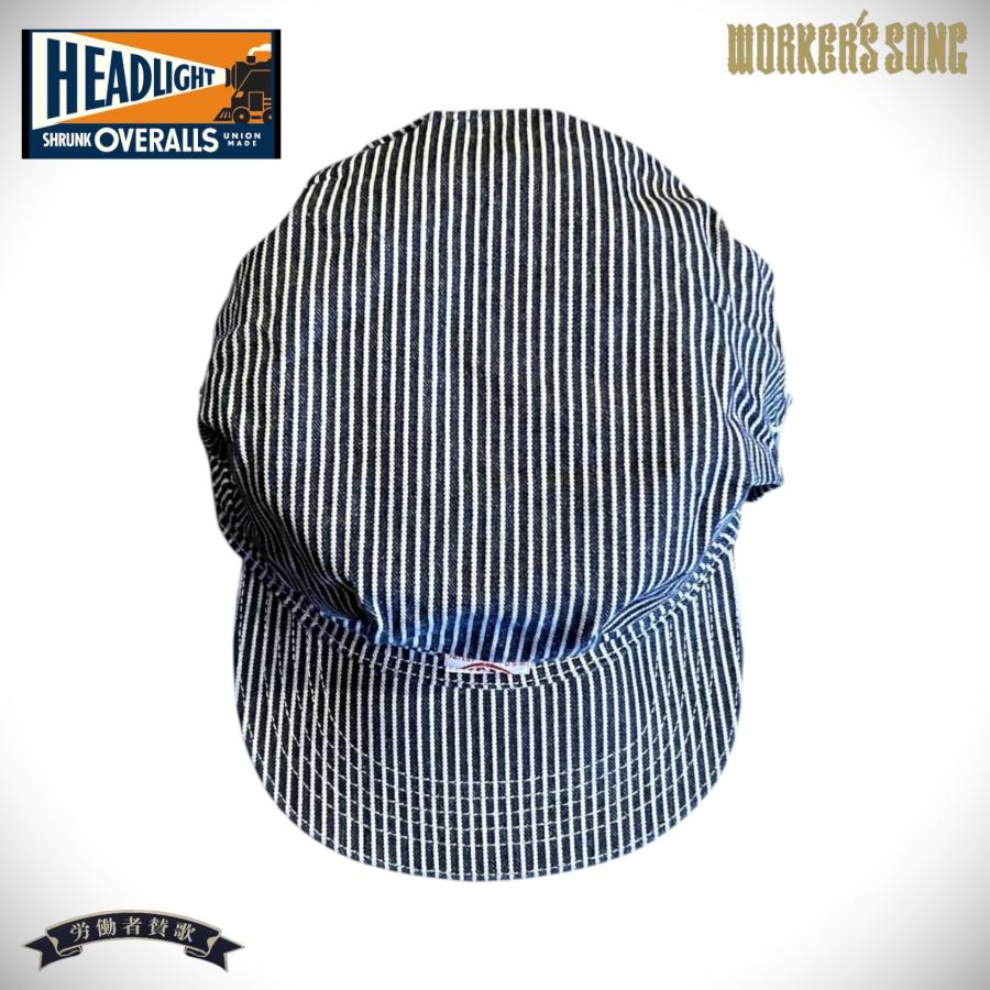HEAD LIGHT（ヘッドライト） ヒッコリーストライプ ワークキャップ