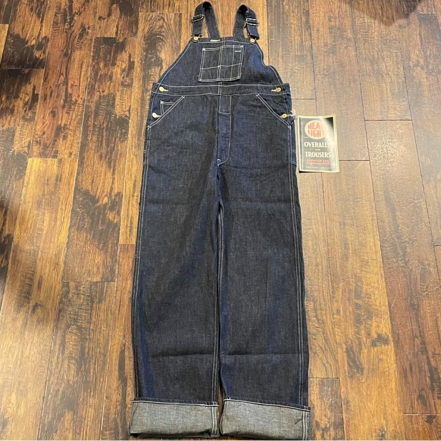 ヘッドライト 9.5oz. SPECIAL WEAVE DENIM サスペンダーバック オーバーオール HD42255 421)ネイビー