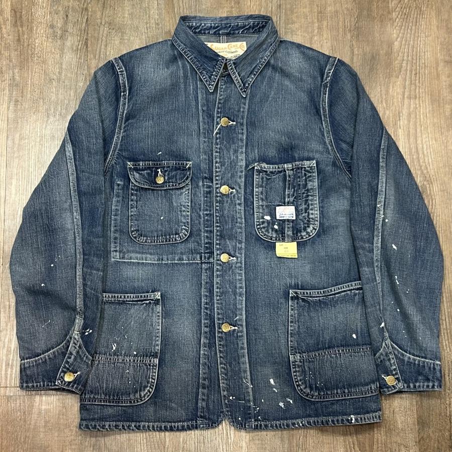 【新品未使用】 SUGAR CANE カバーオール　SC15708 サイズ40 SUGAR CANE シュガーケーン ブルーデニム ワークコート