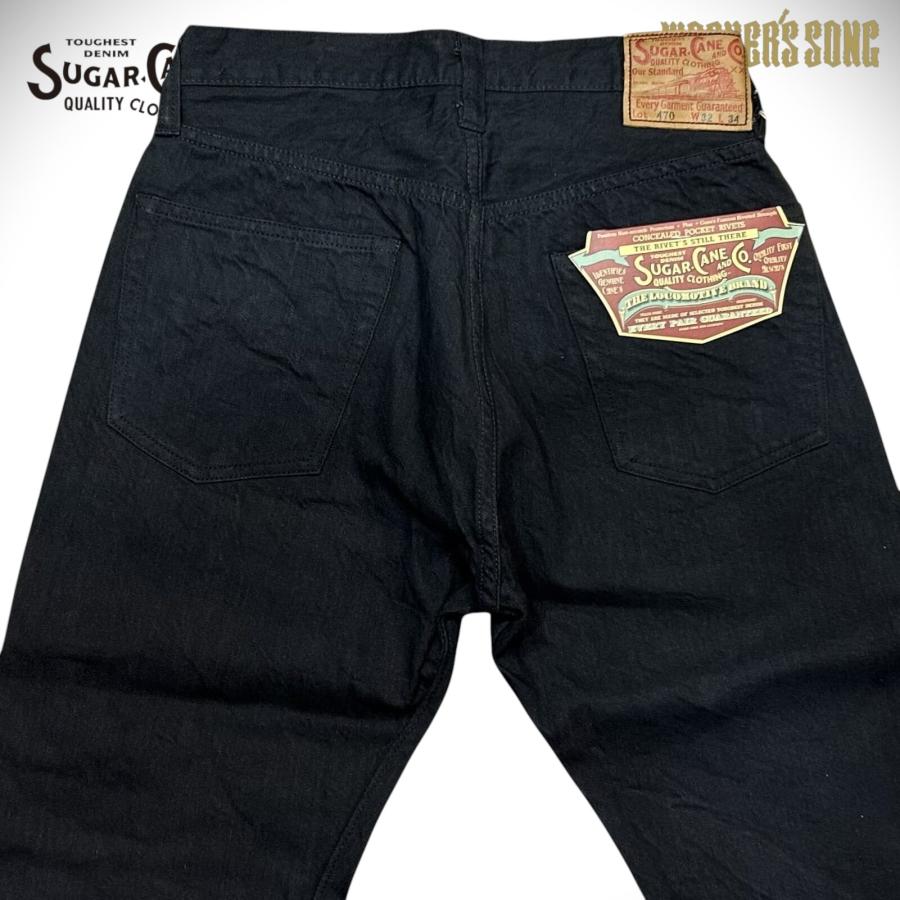 SUGAR CANE シュガーケーン ブラック デニムパンツ スリムフィット