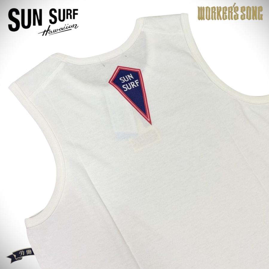 サンサーフ SUN SURF クールマックス タンクトップ アメカジ ハワイアン SS79571 105)オフホワイト_4