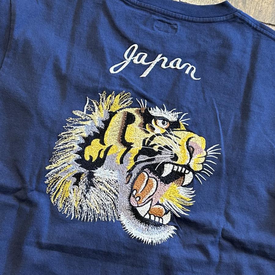 TAILOR TOYO テーラー東洋 スカジャン刺繍 半袖Tシャツ 虎