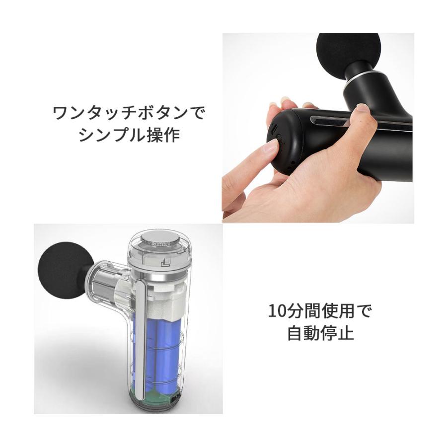 ハンディガン マッサージガン ミニ 軽量 ハンディ コンパクト 筋膜 
