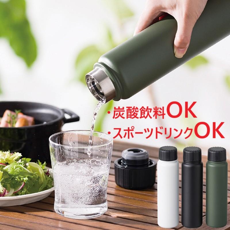 炭酸 スポーツドリンク 対応 真空断熱 ステンレスボトル 500ml 保冷 保温 スポーツボトル 炭酸ボトル ボトル 炭酸飲料 | 