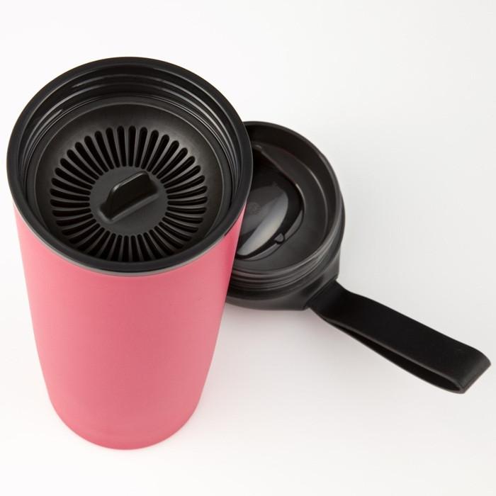 倒れない マジックロック マグ 0.54L レッド Giaretti  保冷 保温 ホット こぼれない 吸着 オフィス デスクワーク マグカップ タンブラー コップ カップ |  | 03