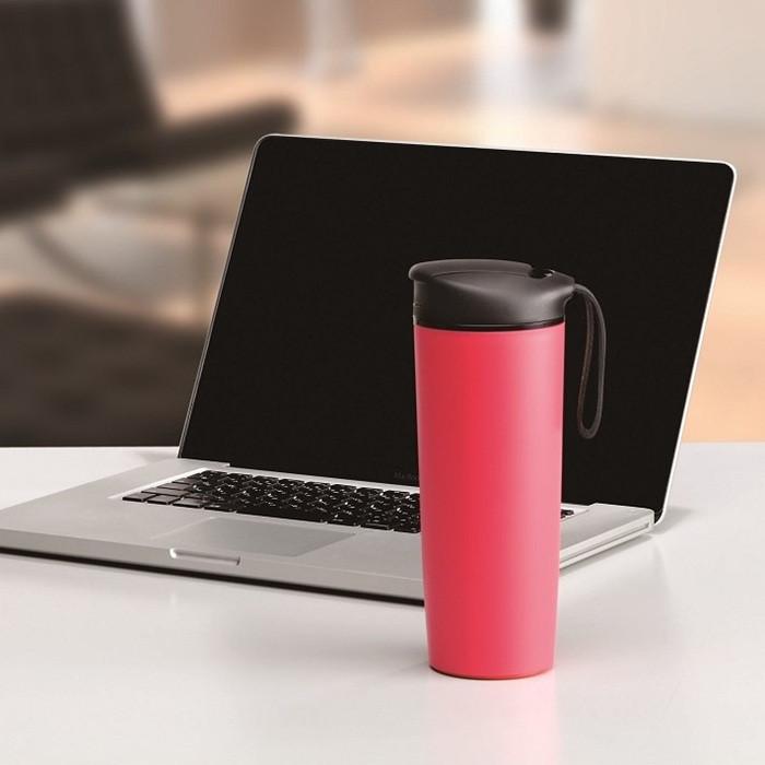 倒れない マジックロック マグ 0.54L レッド Giaretti  保冷 保温 ホット こぼれない 吸着 オフィス デスクワーク マグカップ タンブラー コップ カップ |  | 04