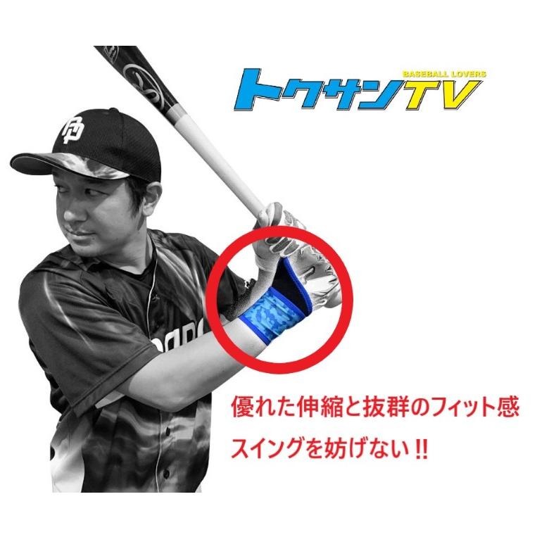 手首サポーター トクサンTV オールインワンリスト 野球 リスト 手首 サポーター 左右兼用 フリーサイズ 保温 薄型 手首用 | naoss | 01