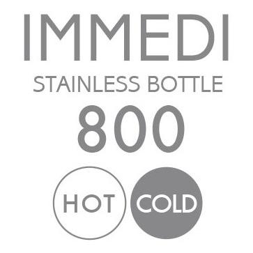 800ml ステンレスボトル ホワイト IMMEDI BOTTLE 保冷 保温 洗いやすい 広口 水筒 ボトル 800 |  | 02