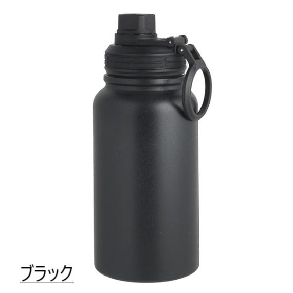 水筒 ボトル 保温 保冷 600ml IMMEDI BOTTLE ブラック 氷が入れやすい 洗いやすい 広口 直飲み 滑りにくい | 