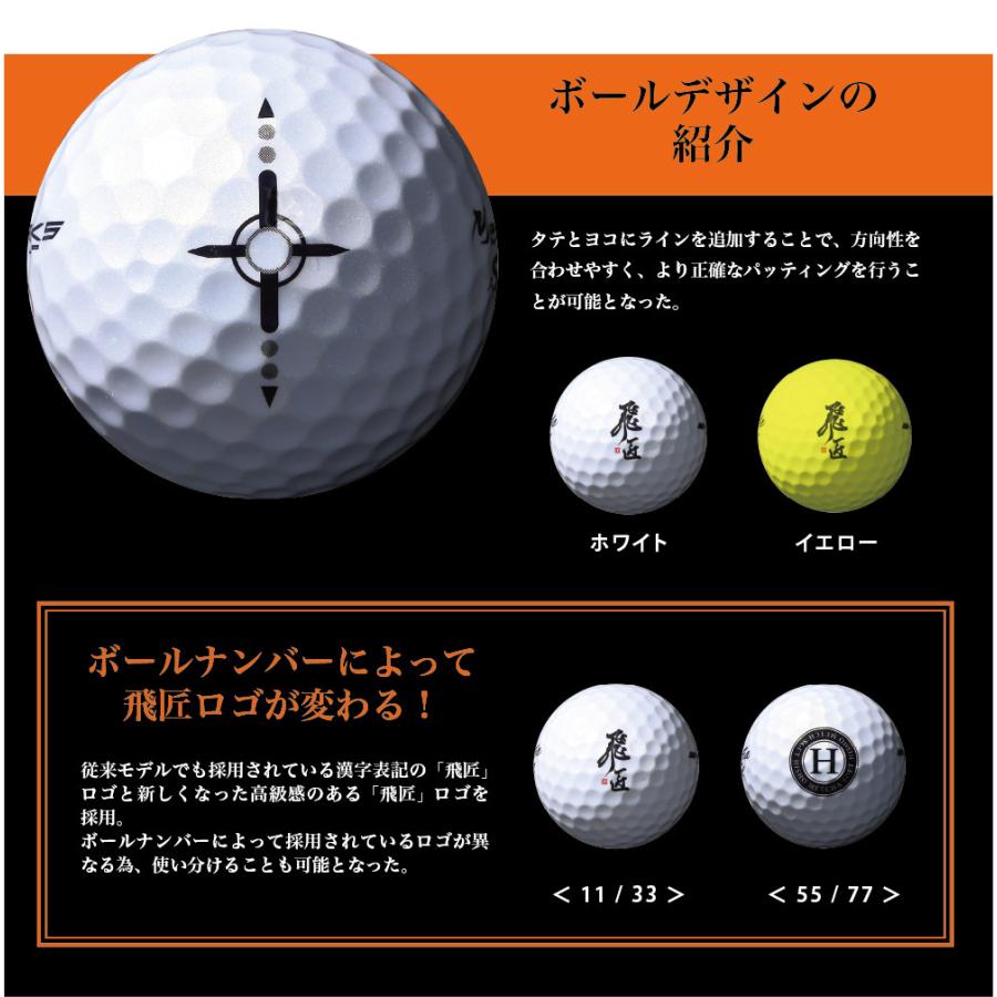 飛匠 ゴルフボール Metcha Soft 2025 高反発 ワークスゴルフ 1ダース