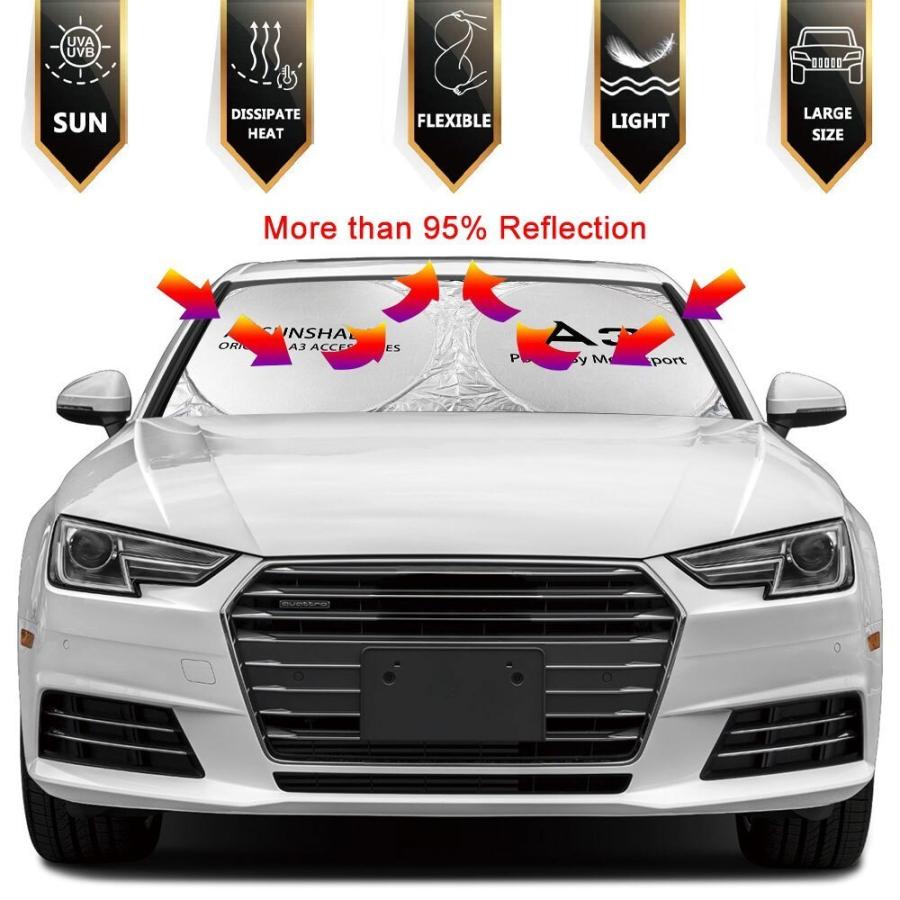 開店記念セール フロントガラス サンシェード アウディ A3 8 1080p S3 8v 8l トロンリムジン 抗uv 反射 バイザー 保護 アクセサリー 車 パーツ Aynaelda Com