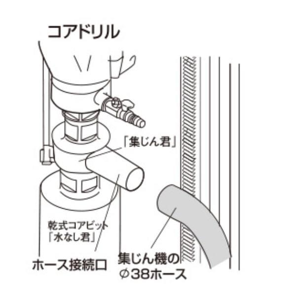 コバルテック 乾式ダイヤモンドコアビット 水なし君 40mm A コバルテック 乾式ダイヤモンドコアビット 水なし君 40mm A