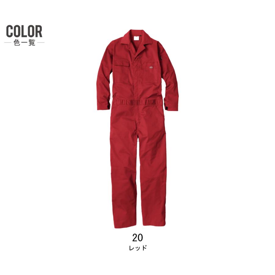 Dickies（ディッキーズ） つなぎ 長袖 D-676 春夏 ストレッチ 吸汗速乾
