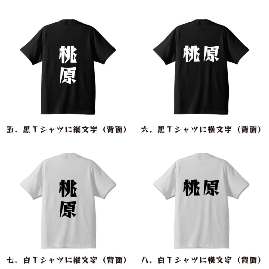 桃原 デザイナーが描く 漫画 文字 プリント Tシャツ ( 名字 ) メンズ レディース キッズ 「 座右の銘tシャツ 」｜workpro｜03