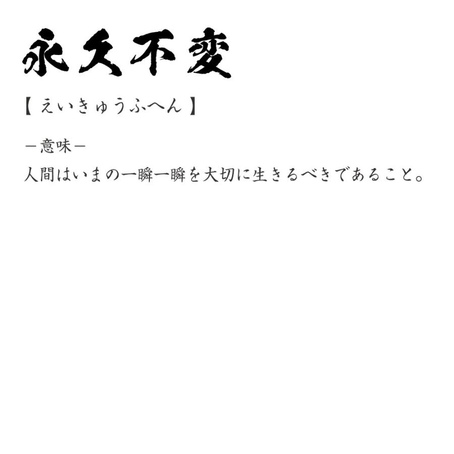 永久不変 えいきゅうふへん オリジナル Tシャツ 書道家が書く プリント Tシャツ 四字熟語 メンズ レディース キッズ Cus J つなぎ服と作業服の専門店 ワークプロ 通販 Yahoo ショッピング