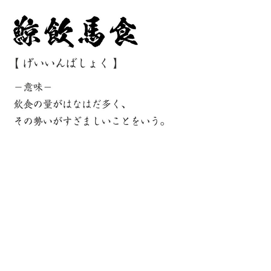 鯨飲馬食 げいいんばしょく オリジナル Tシャツ 書道家が書く プリント Tシャツ 四字熟語 メンズ レディース キッズ Cus J つなぎ服と作業服のワークプロ 通販 Yahoo ショッピング