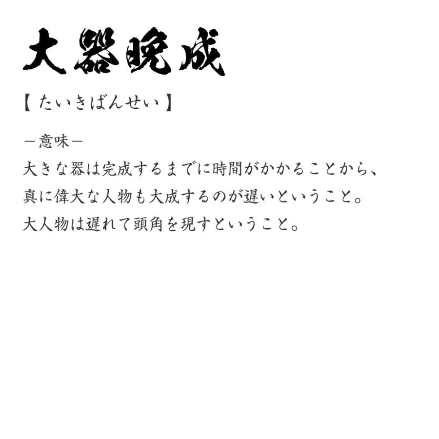 大器晩成 たいきばんせい オリジナル Tシャツ 書道家が書く プリント Tシャツ 四字熟語 メンズ レディース キッズ Cus J つなぎ服と作業服のワークプロ 通販 Yahoo ショッピング