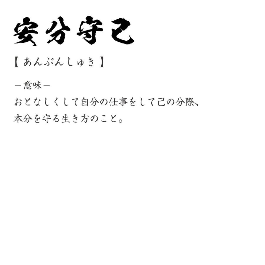 安分守己 あんぶんしゅき オリジナル Tシャツ 書道家が書く プリント Tシャツ 四字熟語 メンズ レディース キッズ Cus J つなぎ服と作業服のワークプロ 通販 Yahoo ショッピング