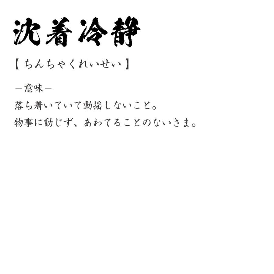 沈着冷静 ちんちゃくれいせい オリジナル Tシャツ 書道家が書く プリント Tシャツ 四字熟語 メンズ レディース キッズ Cus J つなぎ服と作業服のワークプロ 通販 Yahoo ショッピング