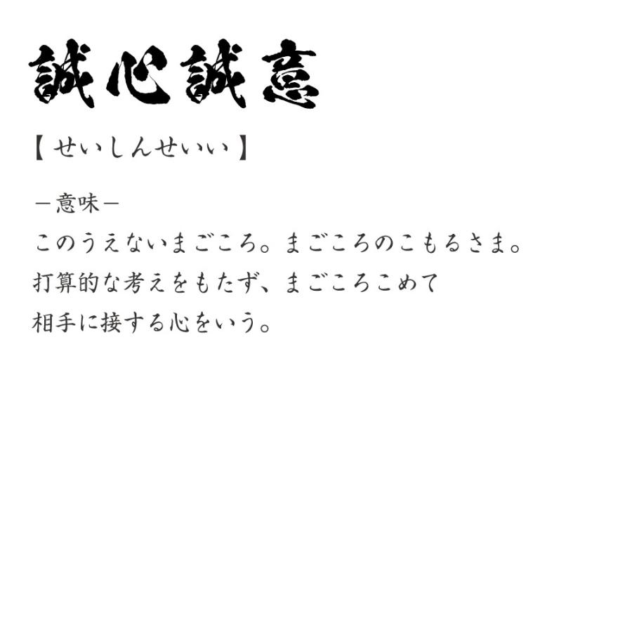 誠心誠意 せいしんせいい オリジナル Tシャツ 書道家が書く プリント Tシャツ 四字熟語 メンズ レディース キッズ Cus J つなぎ服と作業服の専門店 ワークプロ 通販 Yahoo ショッピング