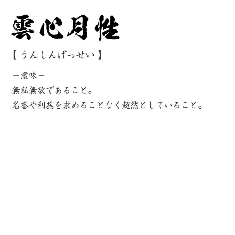 雲心月性 うんしんげっせい オリジナル Tシャツ 書道家が書く プリント Tシャツ 四字熟語 メンズ レディース キッズ Cus J つなぎ服と作業服の専門店 ワークプロ 通販 Yahoo ショッピング