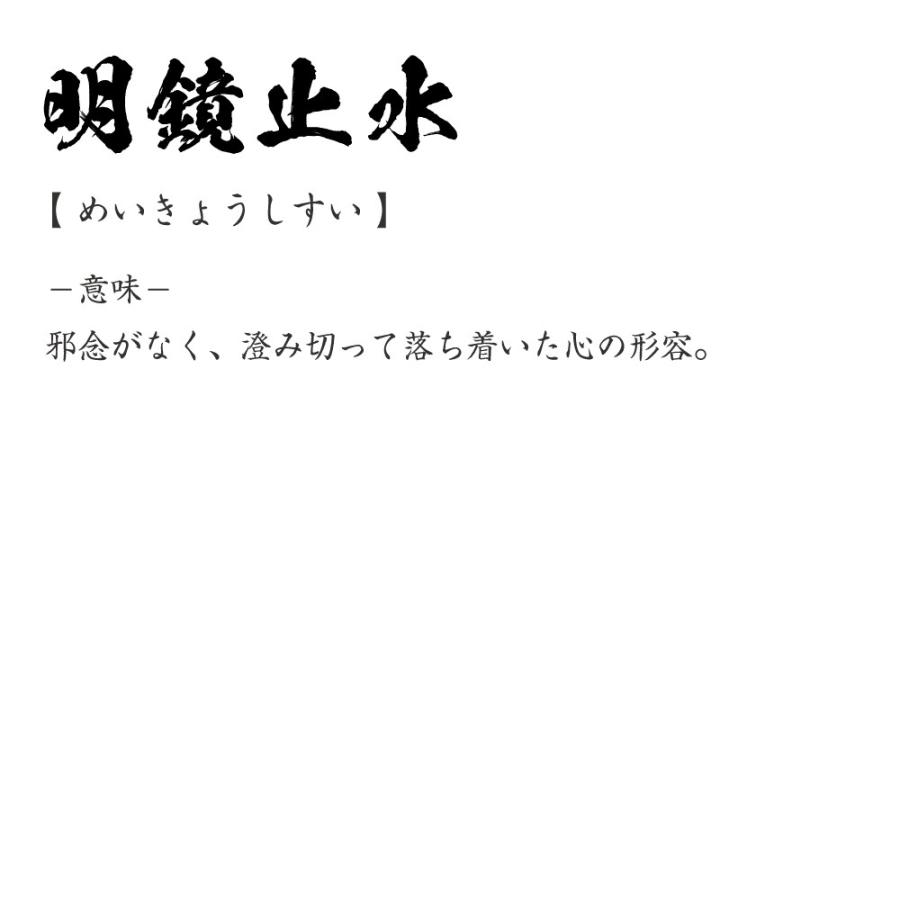 明鏡 止 水 と は
