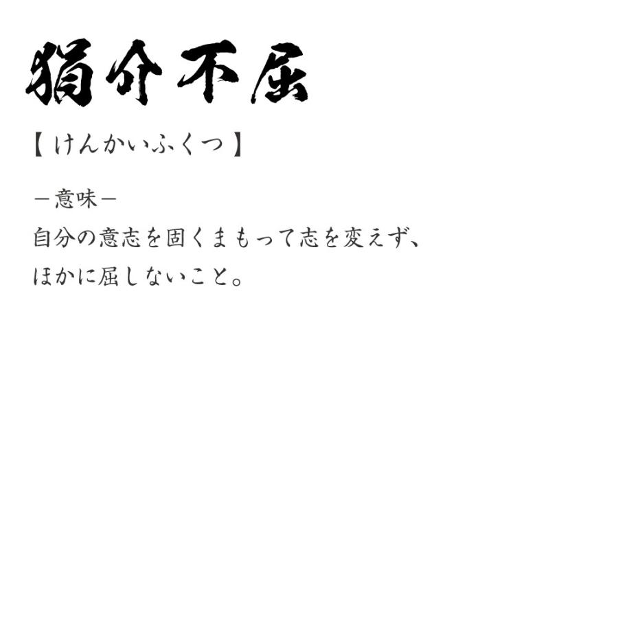 狷介不屈 けんかいふくつ オリジナル Tシャツ 書道家が書く プリント Tシャツ 四字熟語 メンズ レディース キッズ Cus J つなぎ服と作業服のワークプロ 通販 Yahoo ショッピング