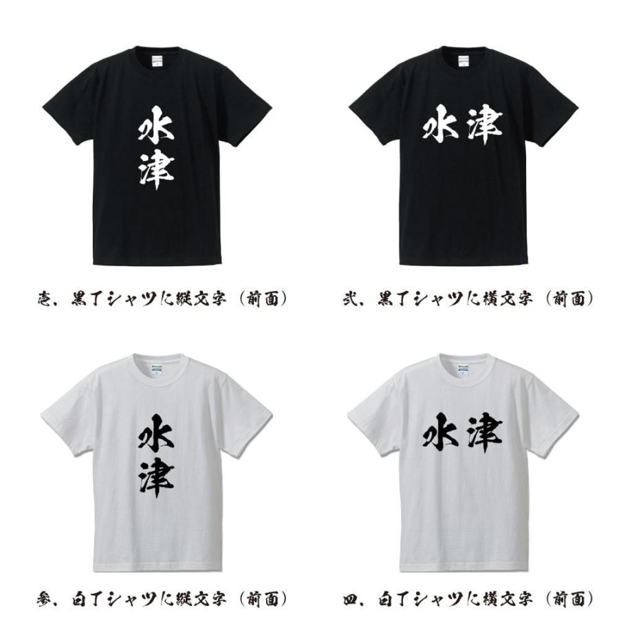 水津 オリジナル Tシャツ 書道家が書く オリジナル Tシャツ ( 名字 ) メンズ レディース キッズ 「 格言Tシャツ 」｜workpro｜02