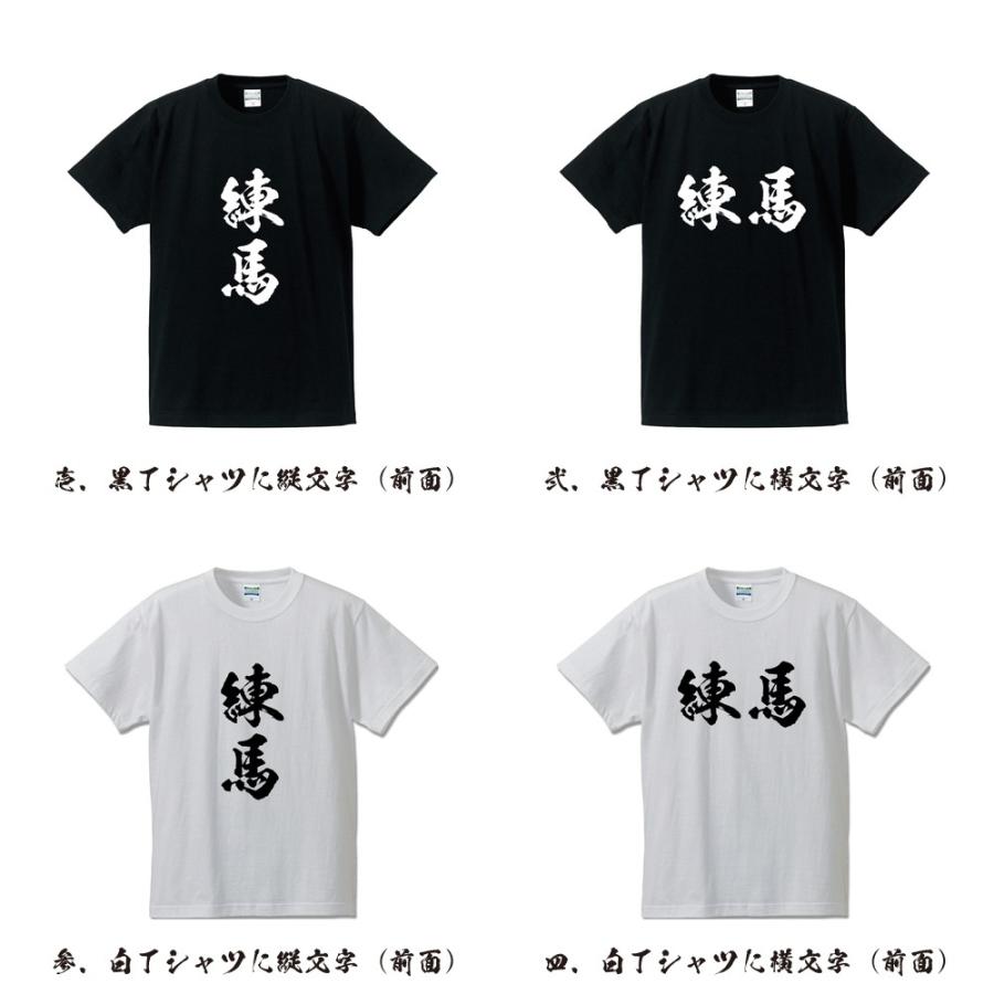 練馬 筆文字 Tシャツ 半袖 書道家が書く 名入れ 漢字 オリジナル