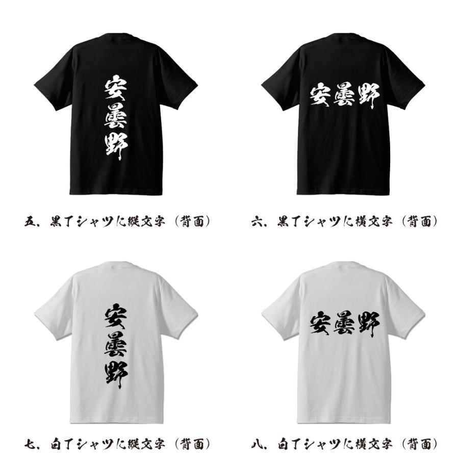 安曇野 筆文字 Tシャツ 半袖 書道家が書く 名入れ 漢字 オリジナル プリント ( 長野 ) メンズ レディース キッズ ギフト 特別な日 |  | 02